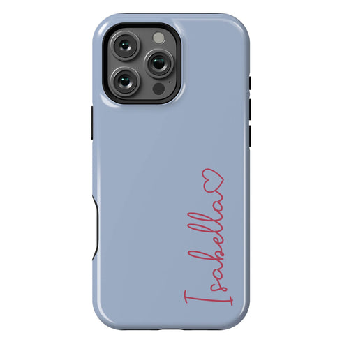 Personalized Cute Vibrant Heart Accent iPhone Case